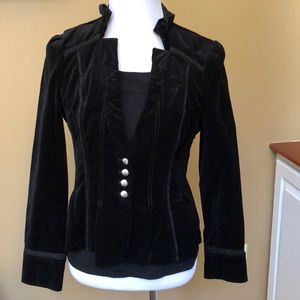 Black velveteen jacket